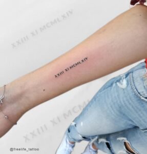 Minitattoo en el antebrazo